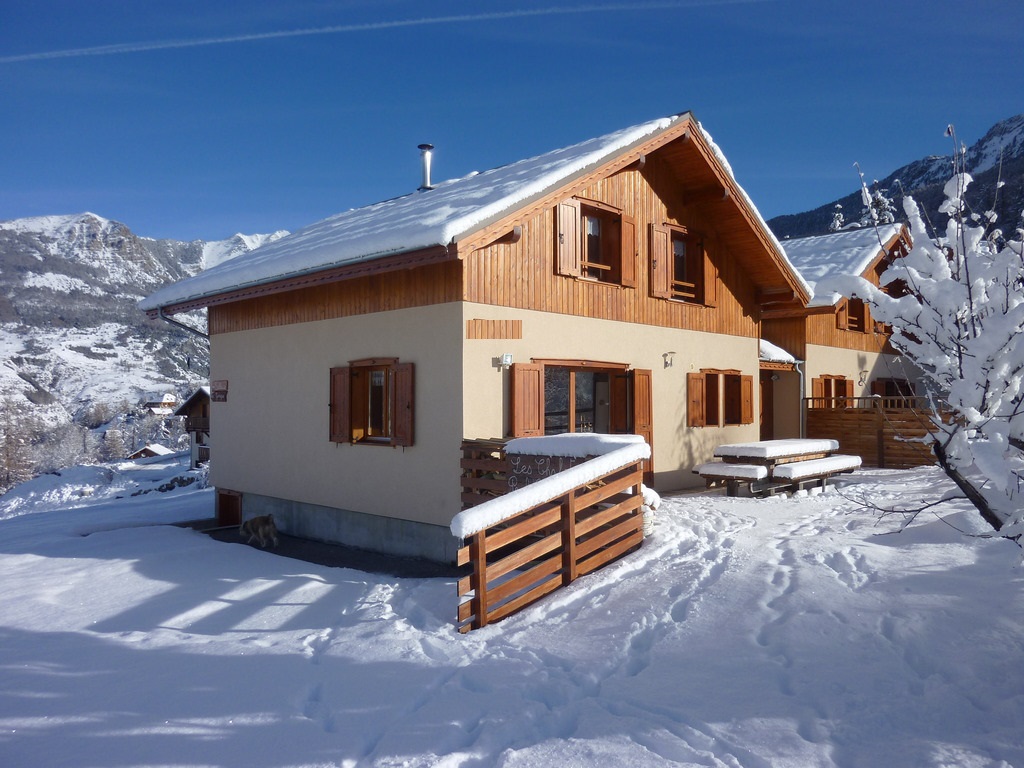 Les Orres in France - a house with snow on the ground.