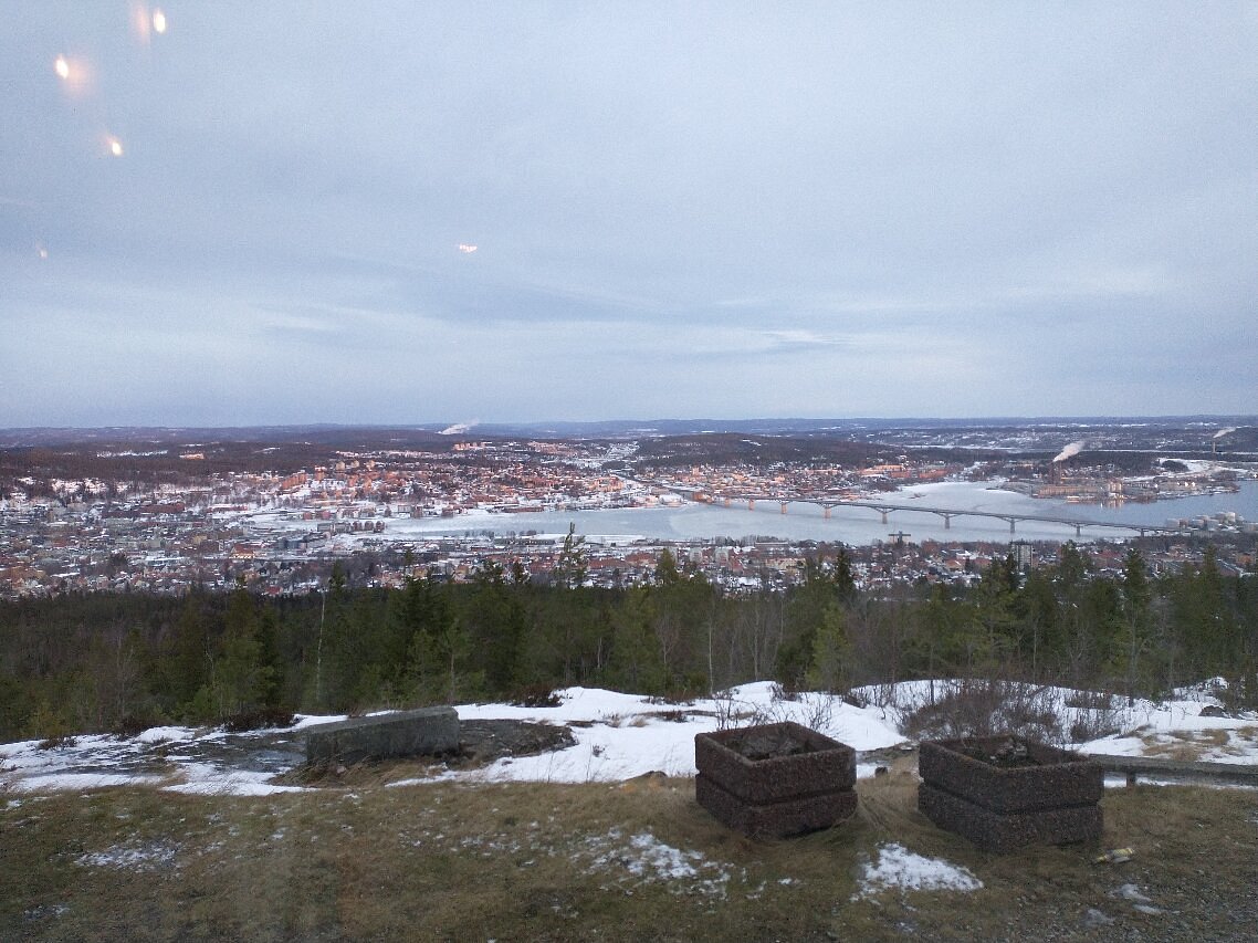 Sundsvall – Södra Berget in Sweden - a view from the top of a hill in quebec.