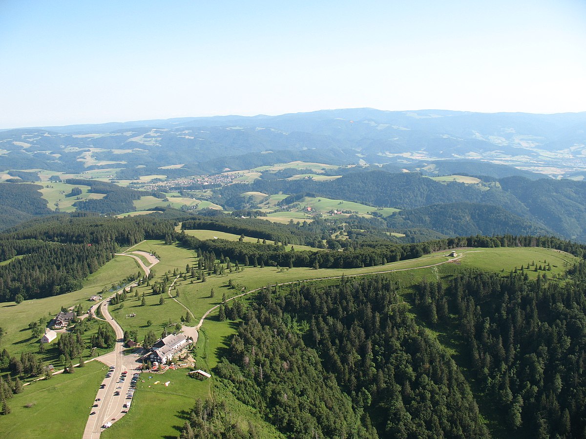 Kandel in Germany - the view from the top of the mountain.