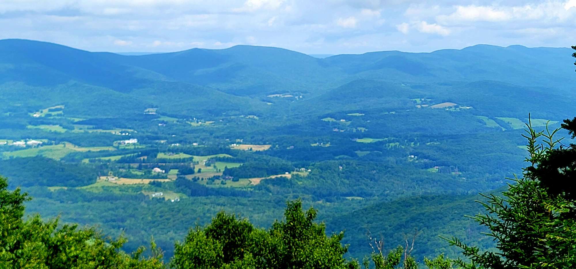 Mount Greylock – South Williamstown in USA - a view from the top of a mountain.