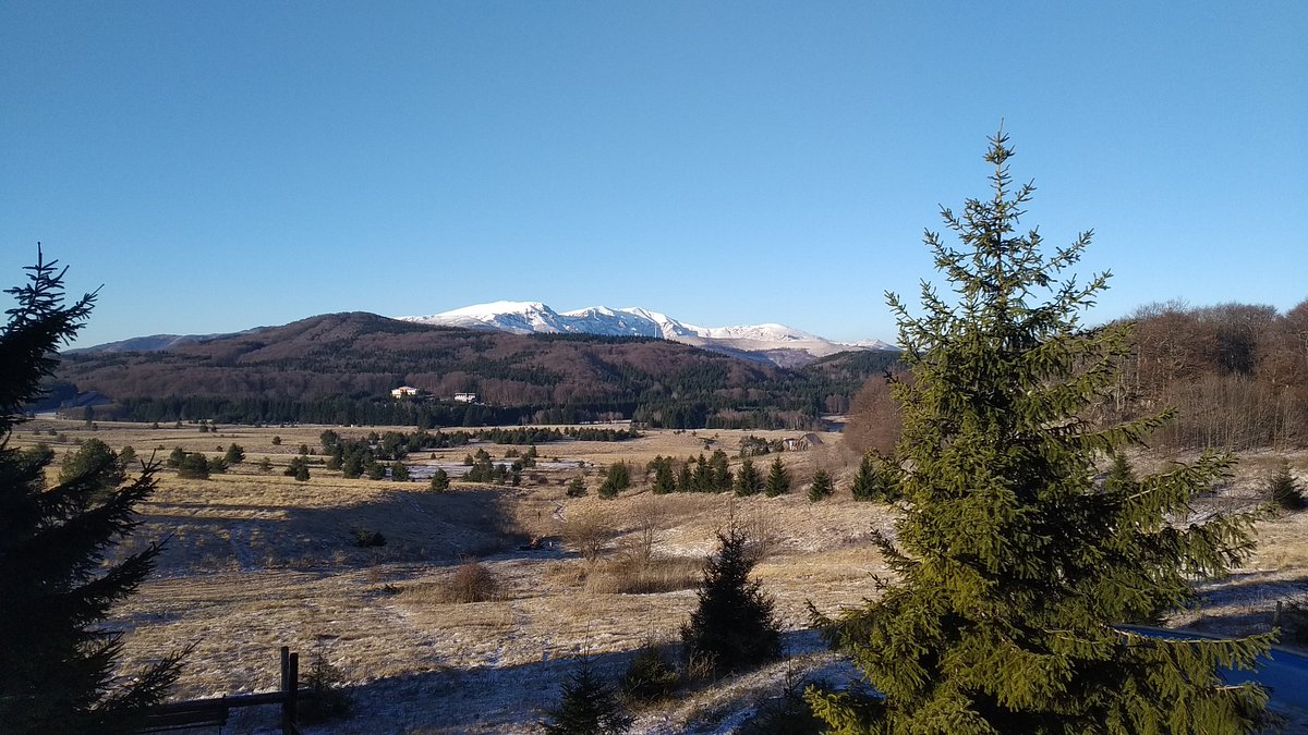Uzana in Bulgaria - a view of the mountains from a hill.