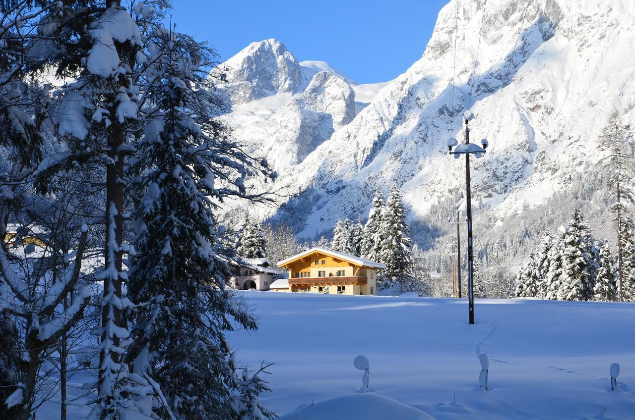 Lammertallift in Austria - a house in the mountains covered in snow.