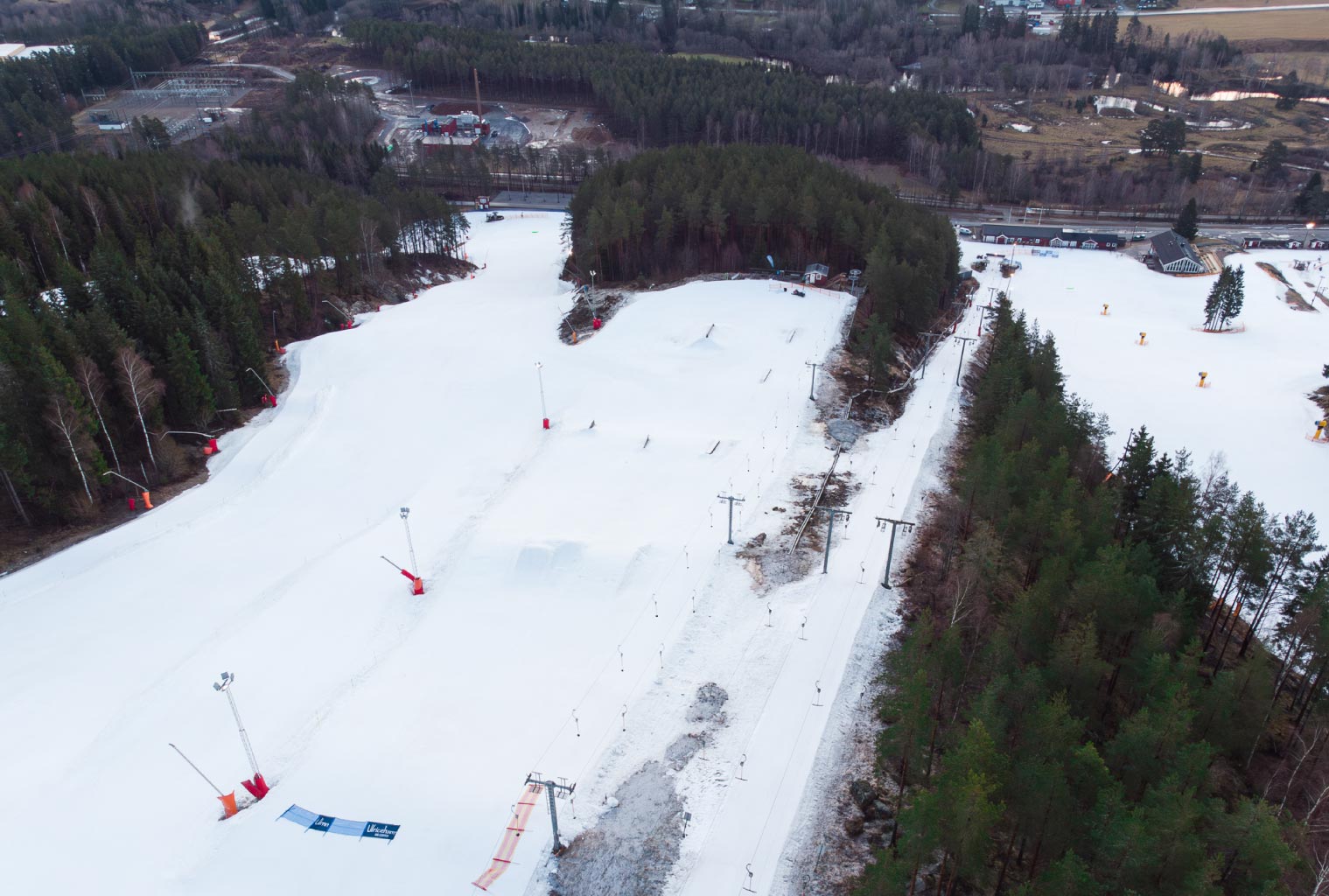 Ulricehamn in Sweden - snow on the ground.
