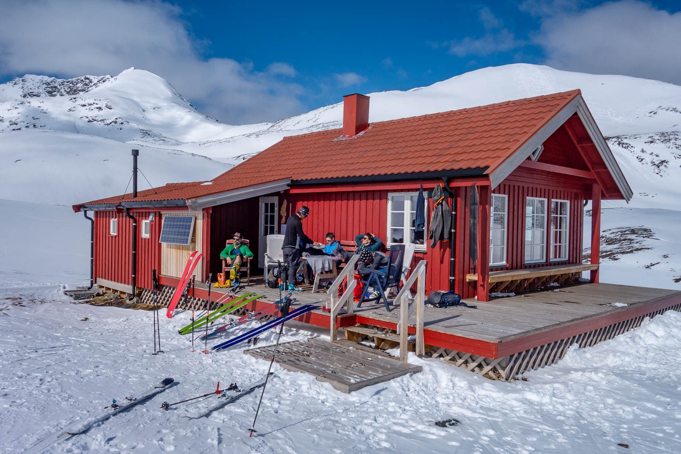 Lyngseidet in Norway - snow on the ground.