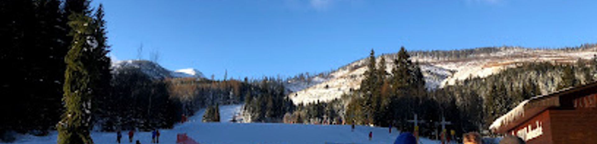 Podbanské in Slovakia - snow on the ground.