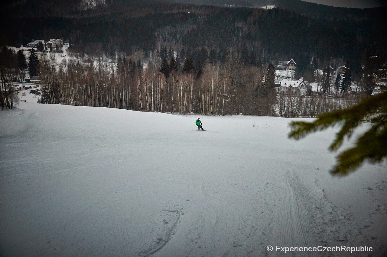 Pawlin – Malá Morávka in Czech Republic - a person skiing down a hill in the snow.