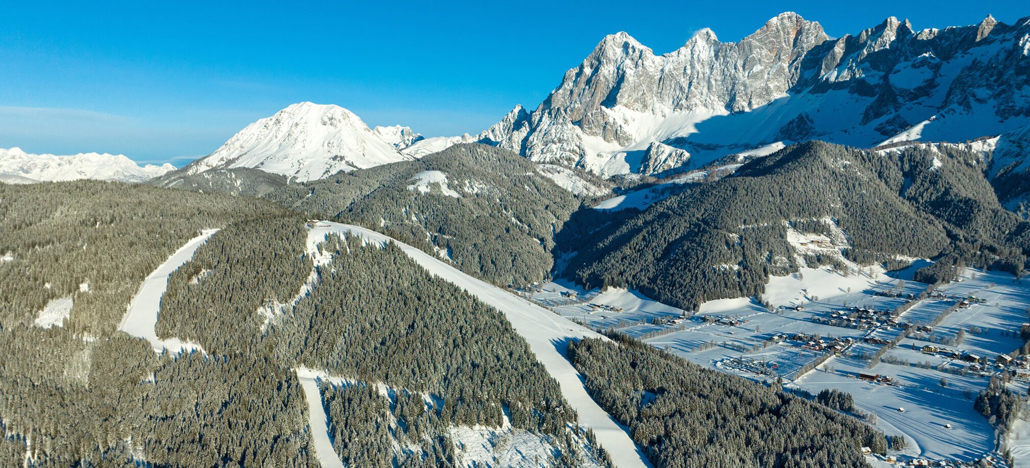 Kaiserau – Admont in Austria - a view of the mountains from the top of a mountain.