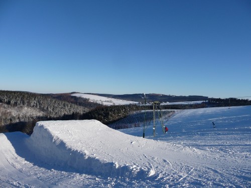 Am Richtergrund – Hermsdorf in Germany - the view from the top of a ski slope.