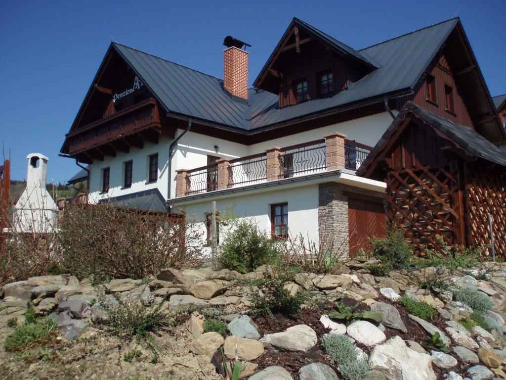 Vurmovka in Czech Republic - a house on a hill.