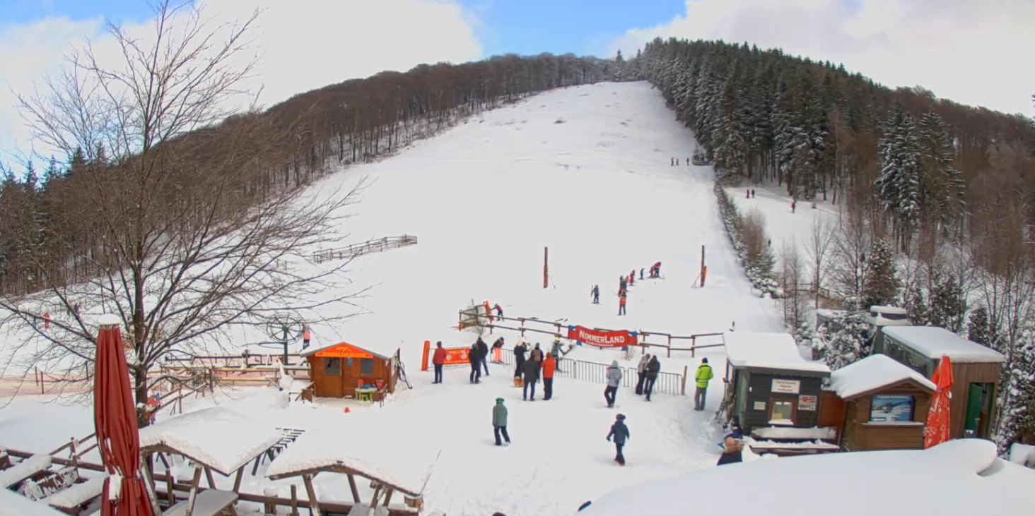 Grevenstein – Ostenberg in Germany - a snow covered ski slope.