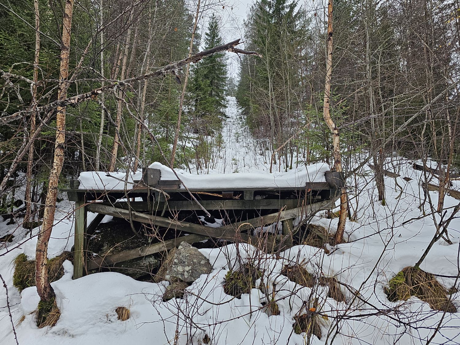 Kniplia – Gjerdrum in Norway - snow on the ground.