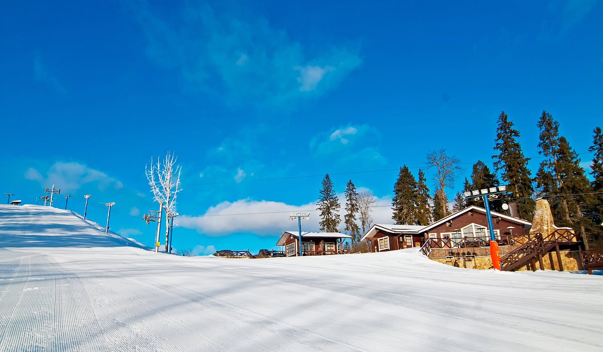Tseleevo in Russia - a snow covered ski slope.