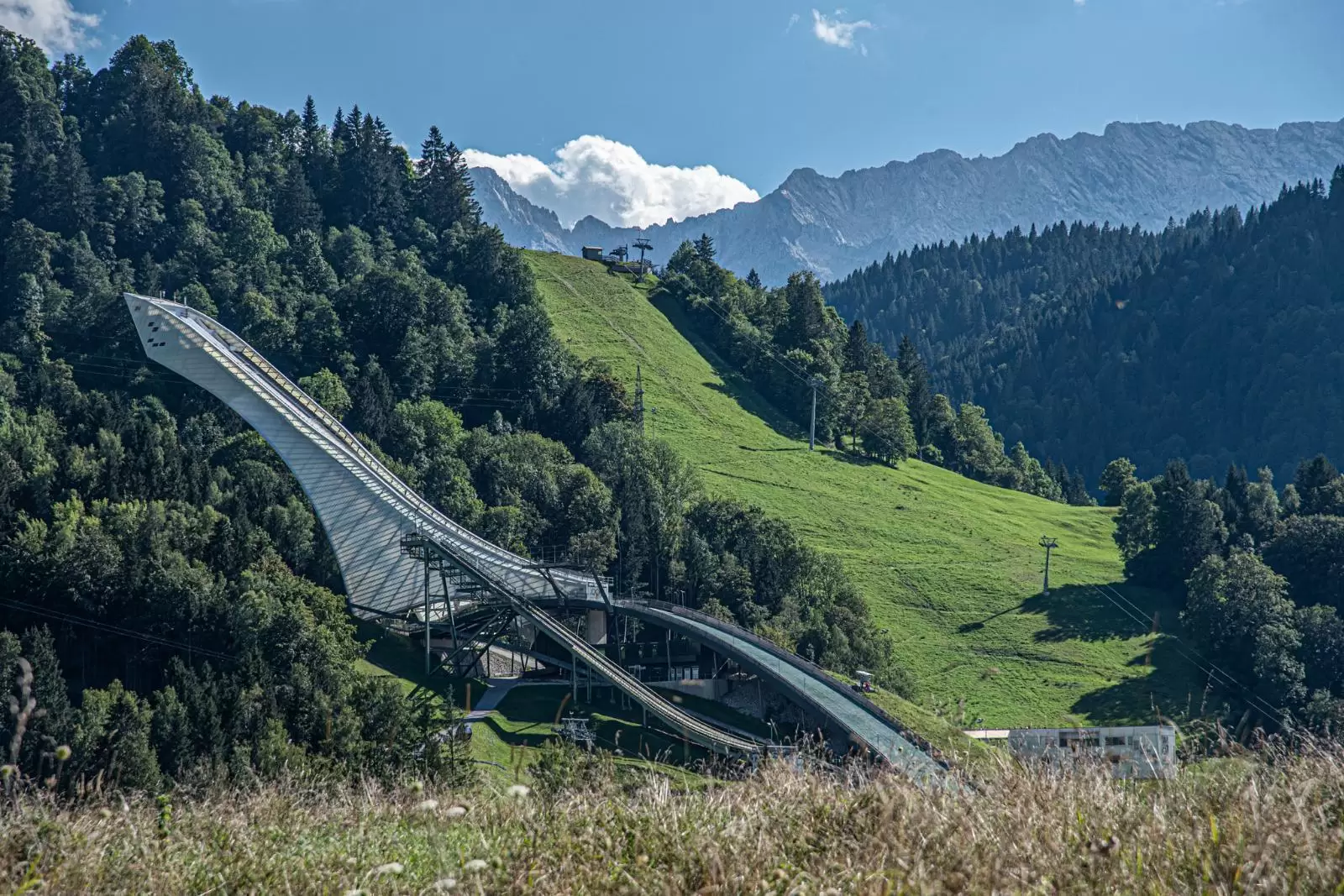 Schanze in Germany - a bridge in the middle of a mountain range.