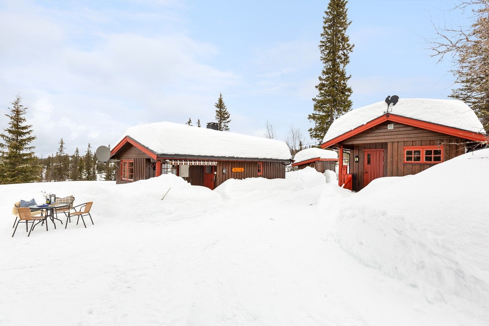 Budor in Norway - snow on the ground.