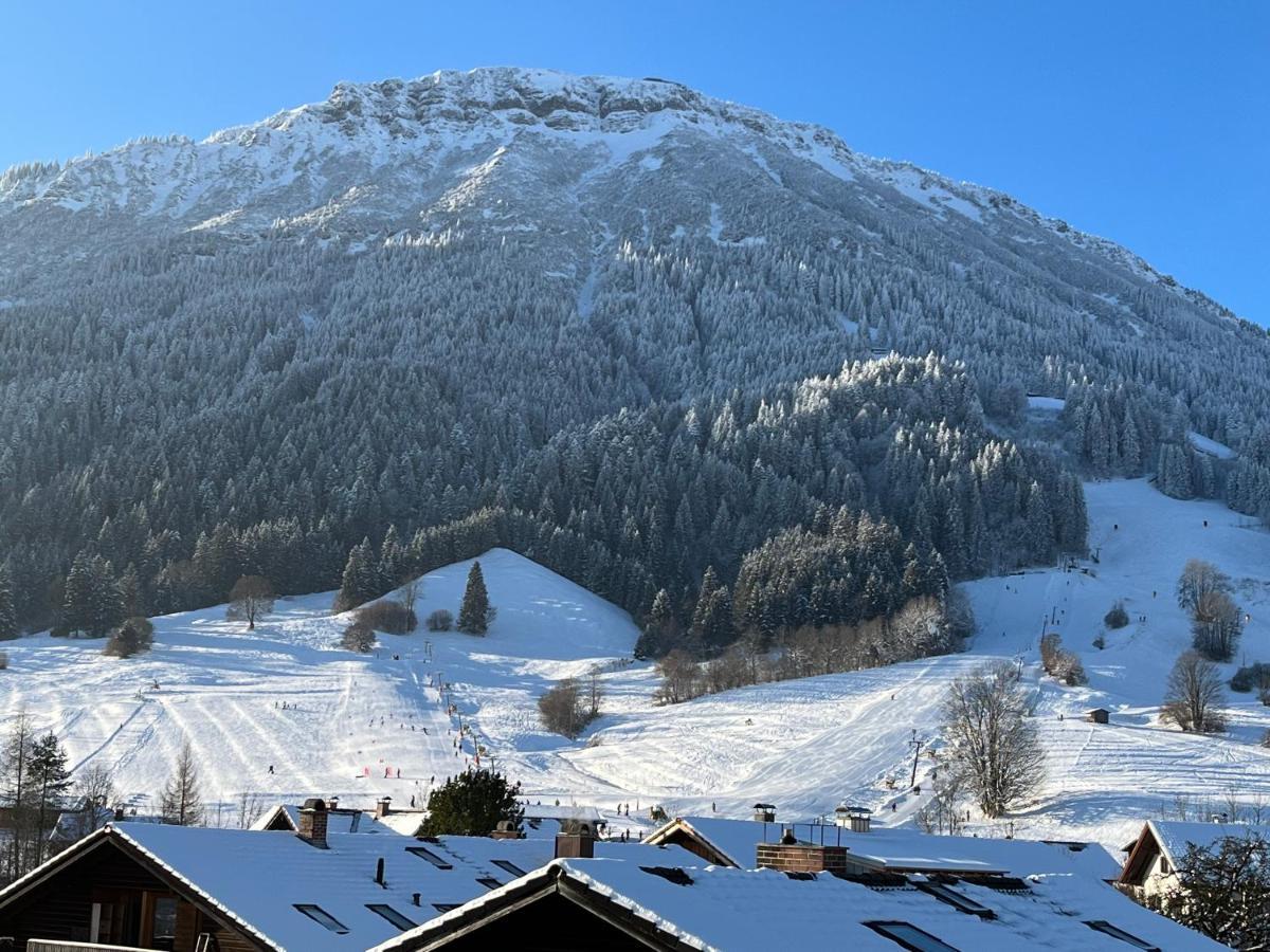 Skizentrum Pfronten in Germany - the mountains are covered in snow and trees.