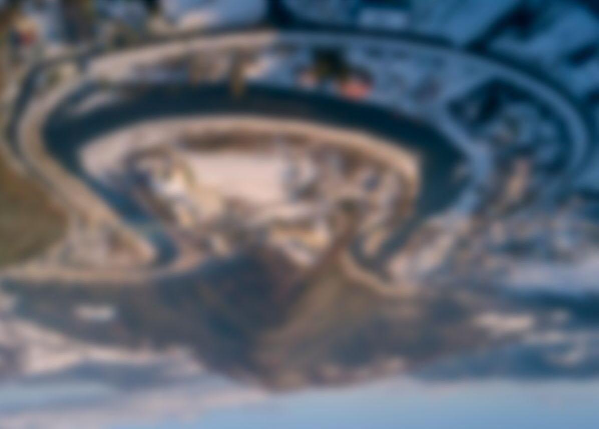 Kokuszka in Poland: a reflection of a building in the sky.