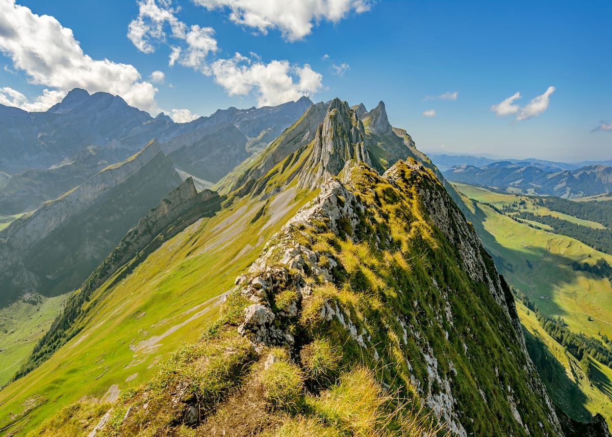 Degersheim – Fuchsacker in Switzerland - a view from the top of a mountain.