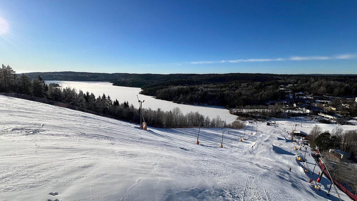 Ingierkollen – Kolbotn in Norway - a view from the top of a ski slope.