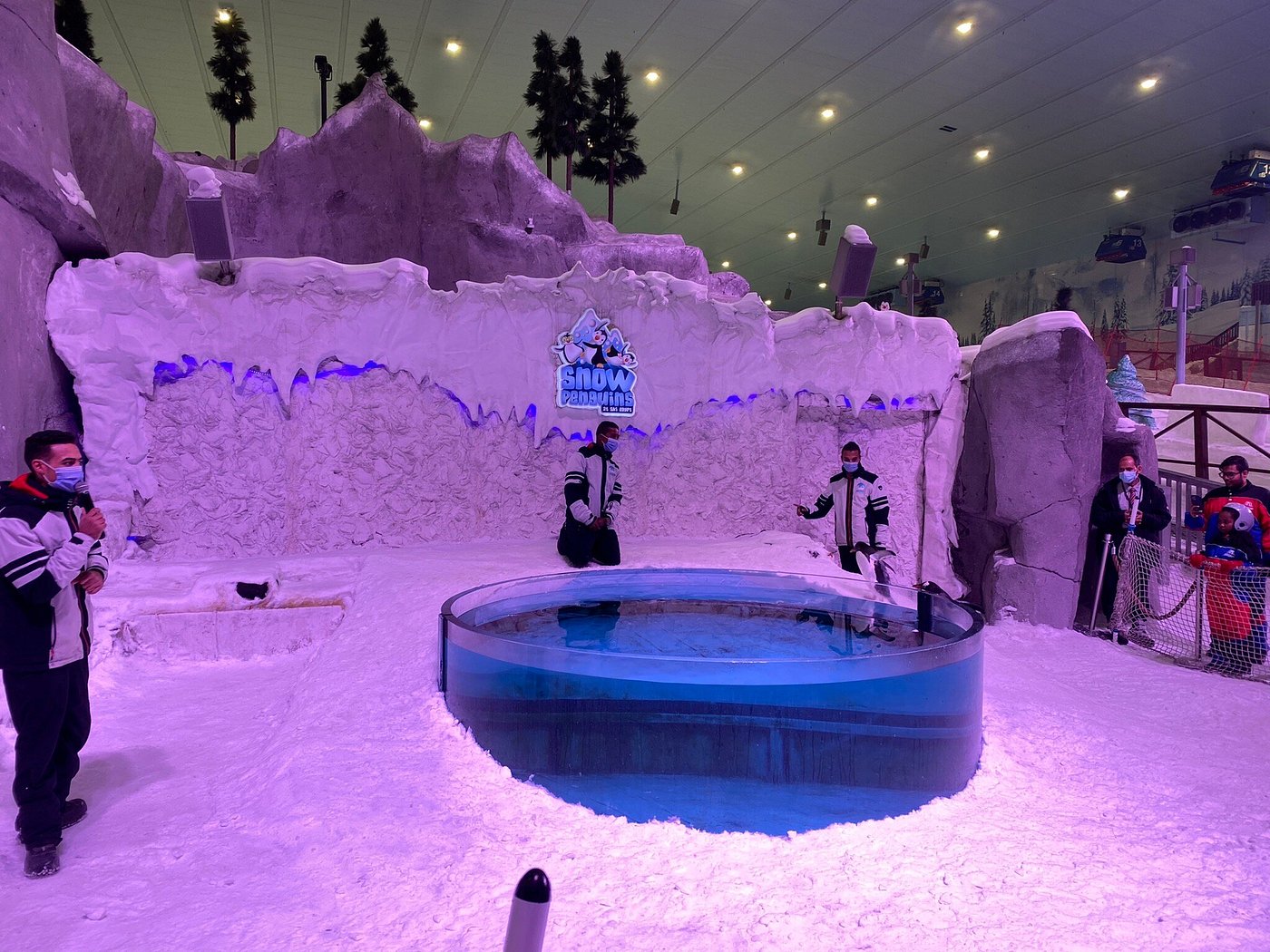 Image of Ski Egypt, a popular indoor winter sports centre in Egypt. The scene showcases a bustling ski resort, featuring stunning winter scenery and a charming chalet.