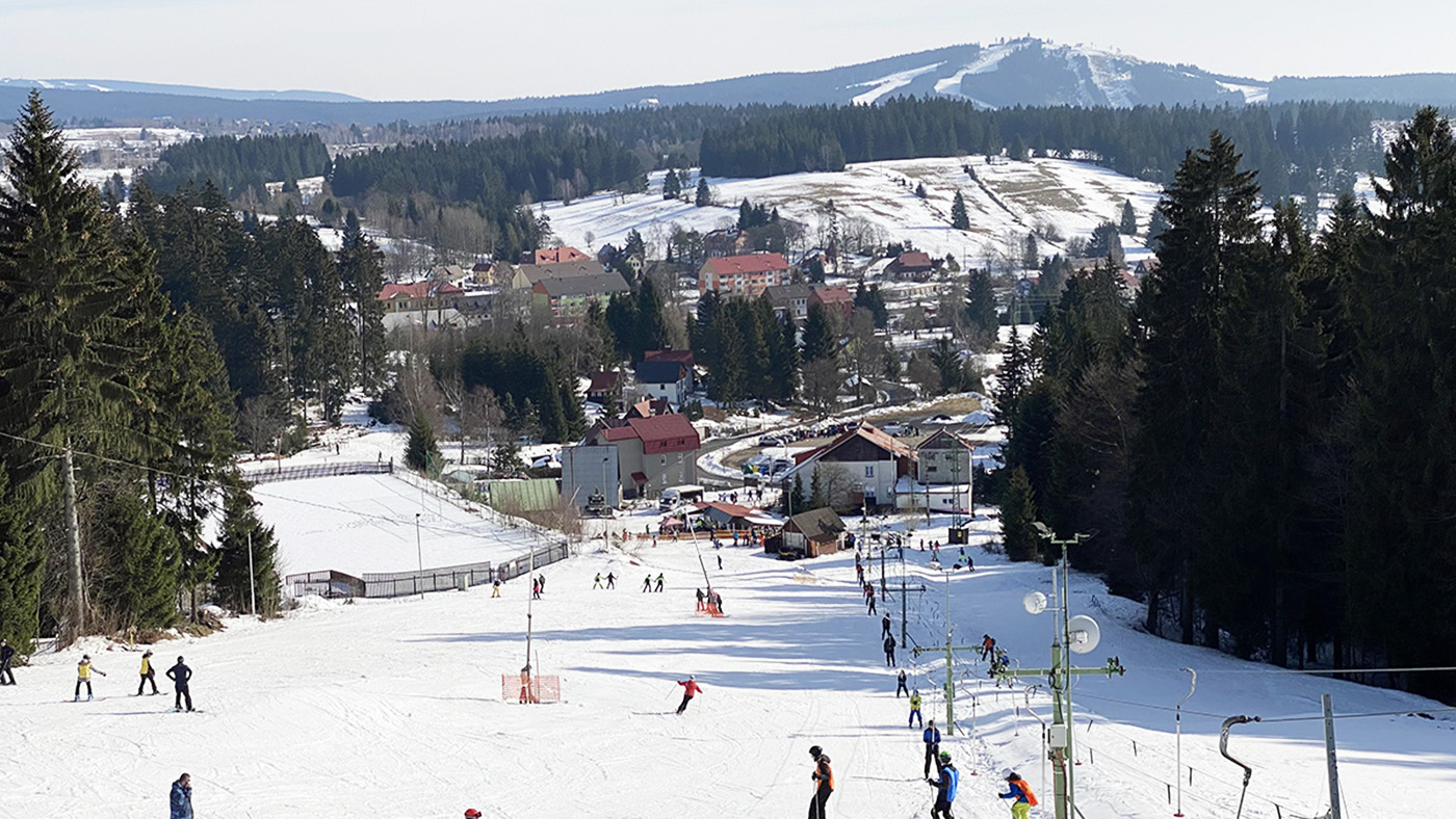 Nádraží – Pernink, Czech Republic, ski resort with drag lift
