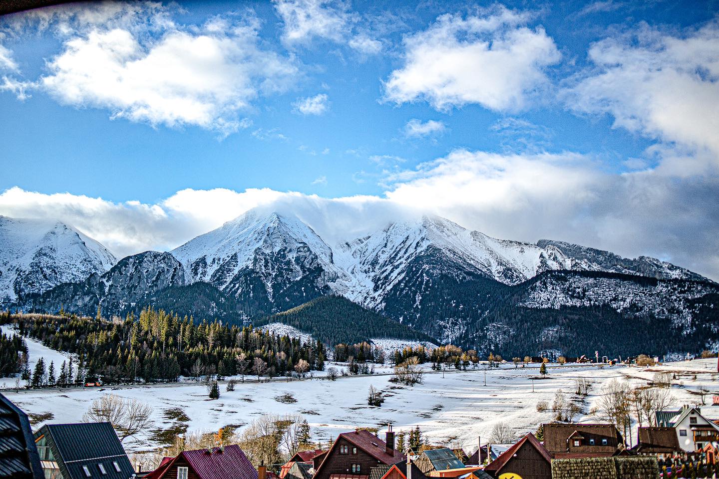Jakubkova Lúka in Slovakia - a view of the mountains from a train window.