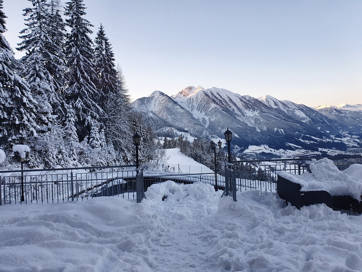 Hahnbaum – St Johann im Pongau in Austria - the view of the mountains from the top of the mountain.