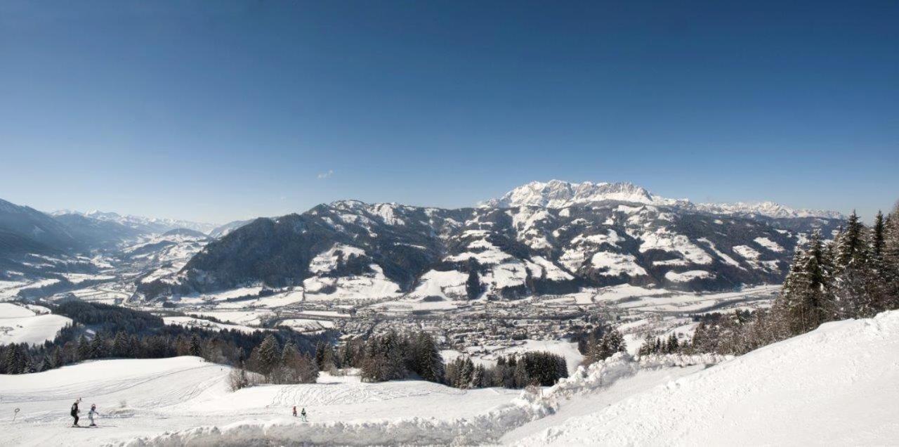 Hahnbaum – St Johann im Pongau in Austria - the view from the top of the mountain.