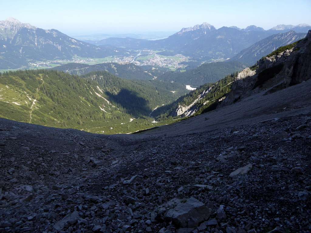 Karlift – Heiterwang in Austria - the view from the top of the mountain.