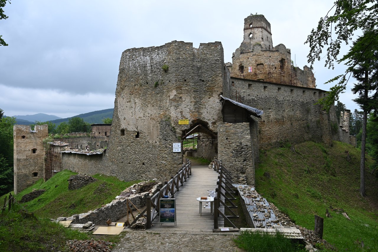 Zborov in Czech Republic - an old castle with stairs leading up to it.