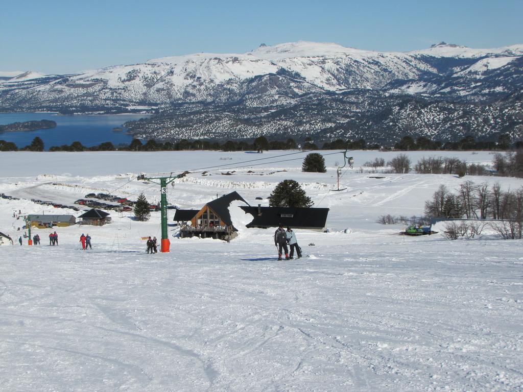 Batea Mahuida in Argentina - a snow covered ski slope.