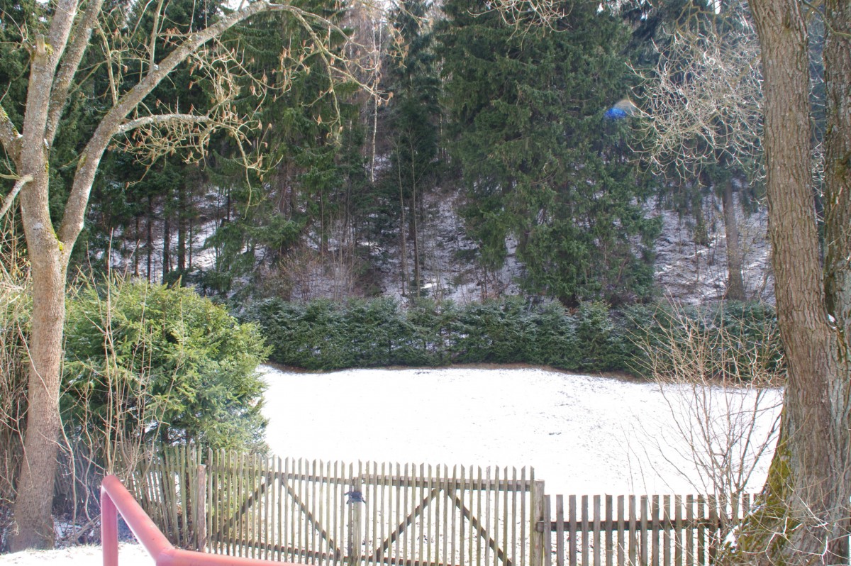 Stará Ves u Rýmařova in Czech Republic - snow on the ground.