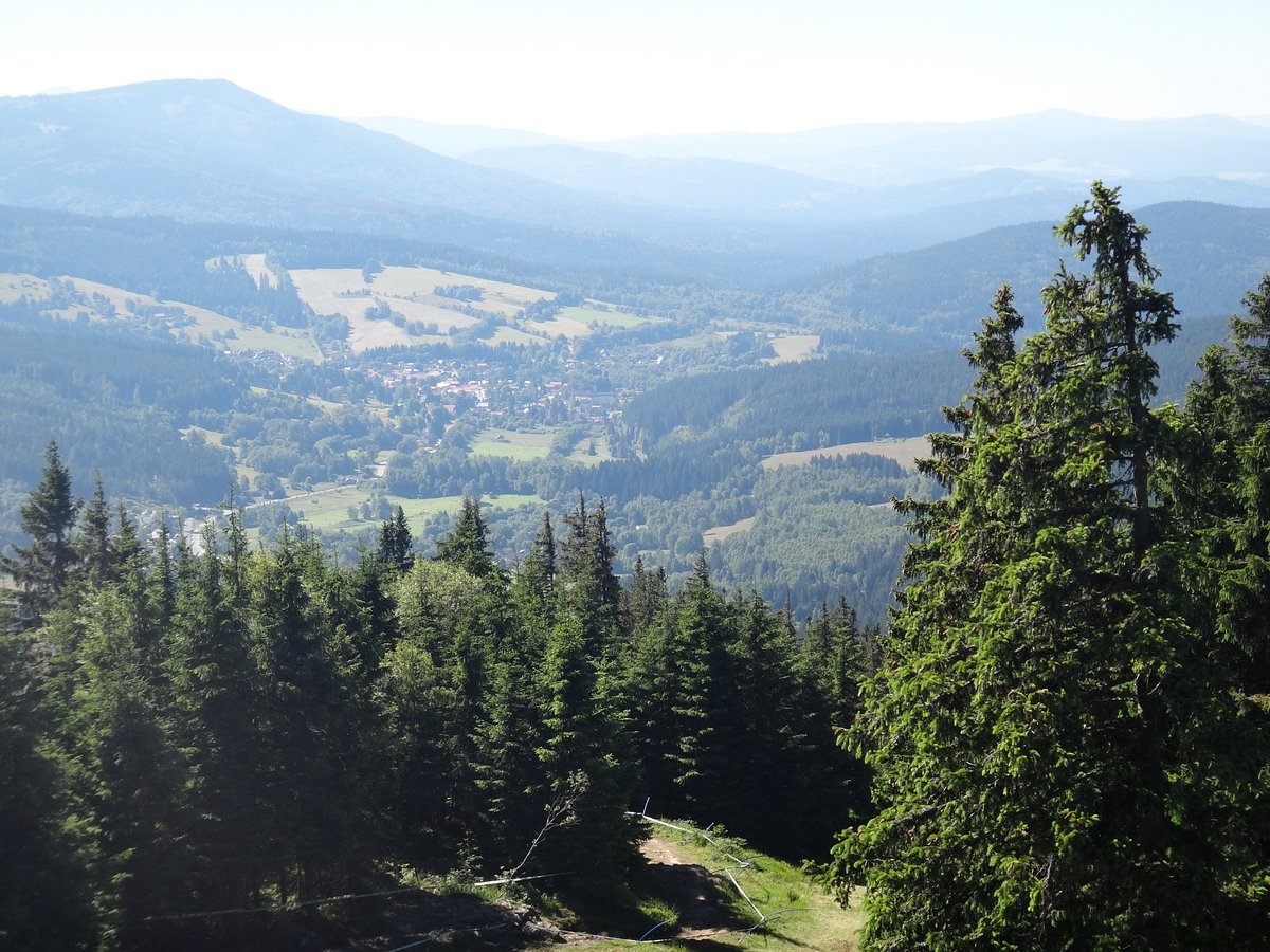 Samoty in Czech Republic - the view from the top of the mountain.
