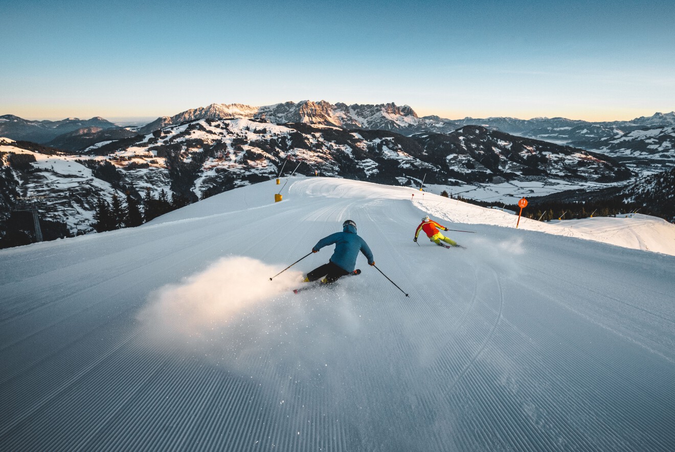 Sternrodt – Bruchhausen in Germany - a person skiing down a snow covered mountain.