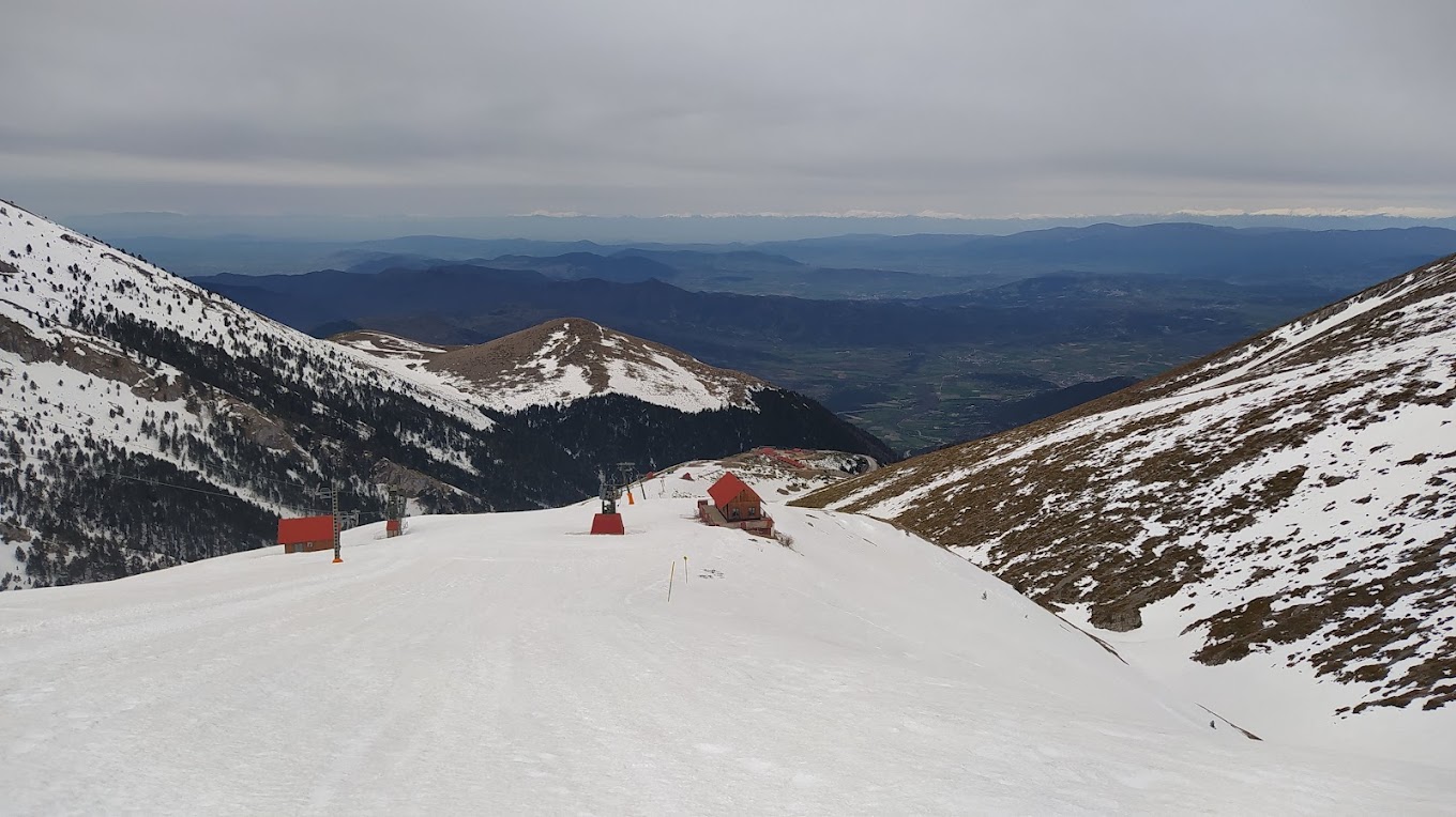 Olympus – Vryssopoules in Greece - the view from the top of the mountain.
