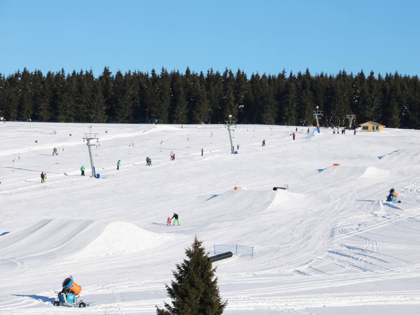 Hranice – Boží Dar, Czech Republic, terrain park with T-bar lift