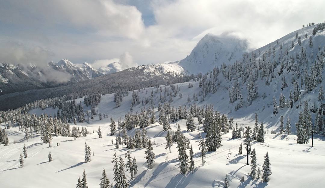 Mt Baker in USA - the view from the top of the mountain.