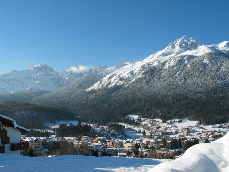 Paganella – Andalo in Italy - a view of the mountains and snow covered mountains.