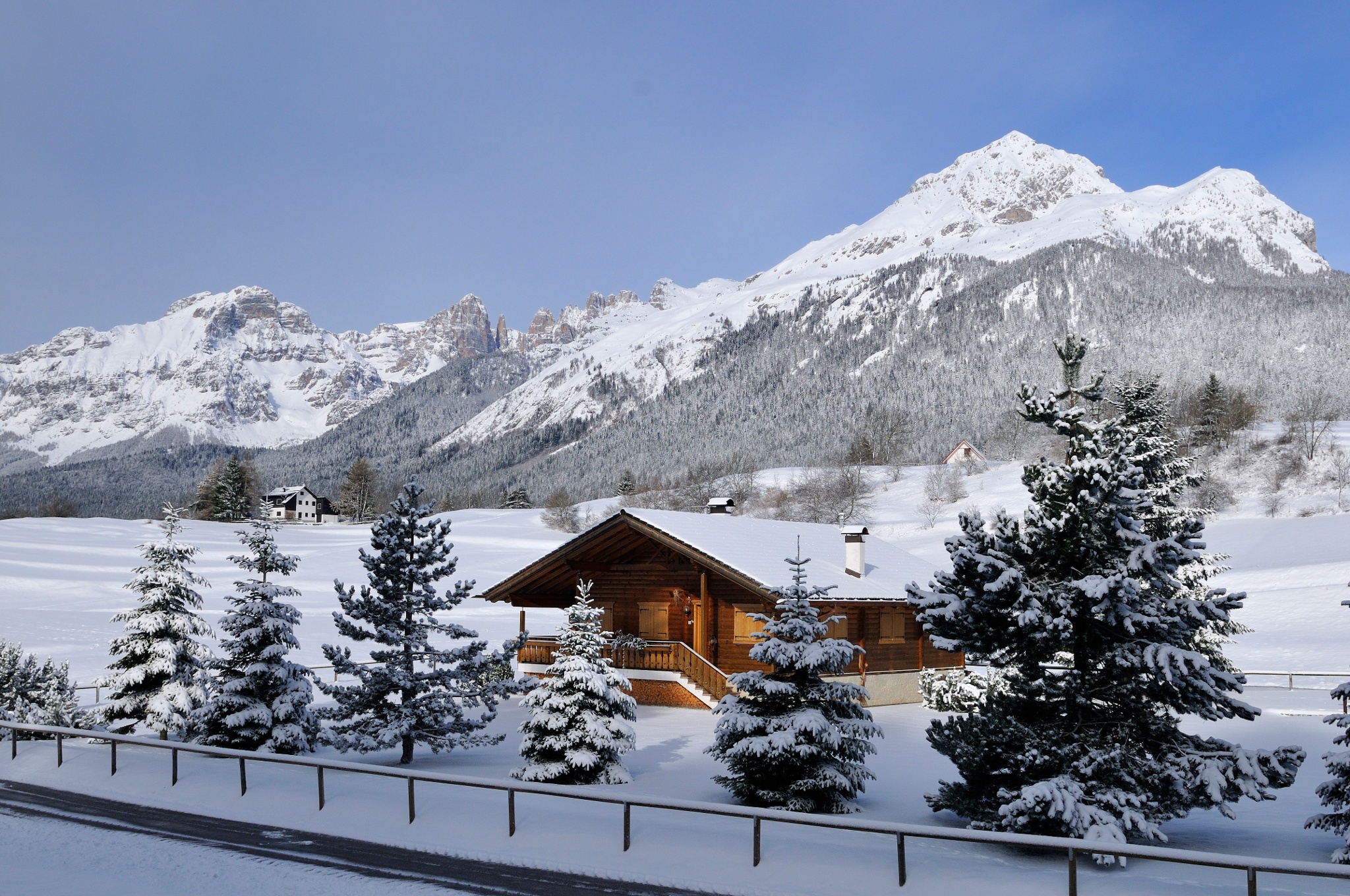 Paganella – Andalo in Italy - a snow covered mountain.