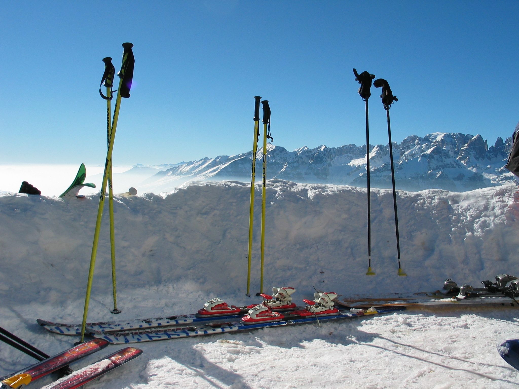 Paganella – Andalo in Italy - a clear blue sky.