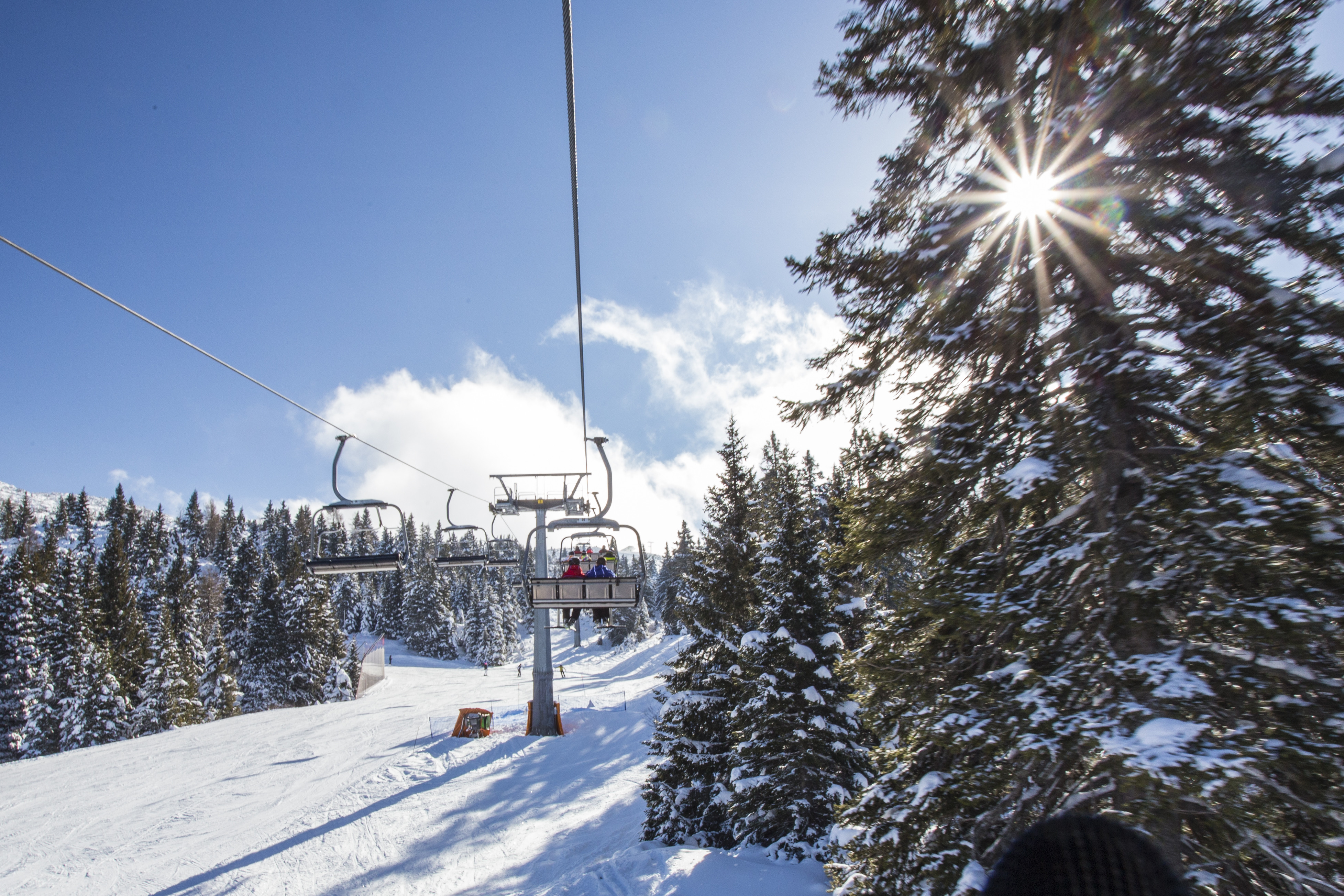 Paganella – Andalo in Italy - snow on the ground.