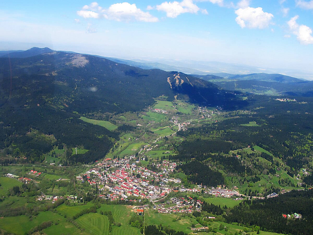 Debrník in Czech Republic - a view from the top of a mountain.