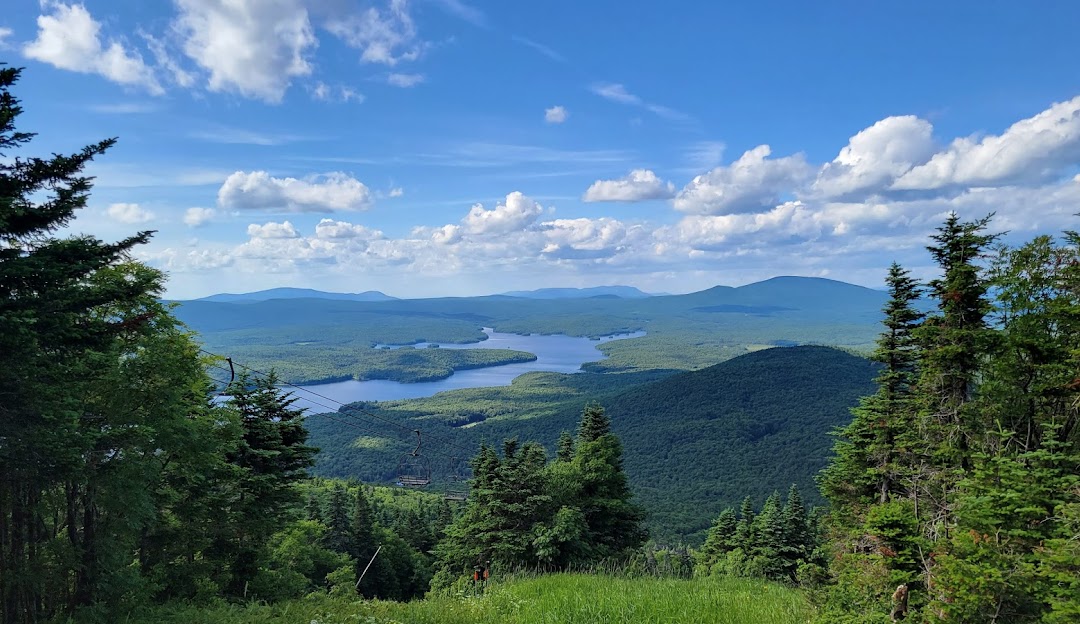 Mount Snow in USA - a view from the top of a mountain.
