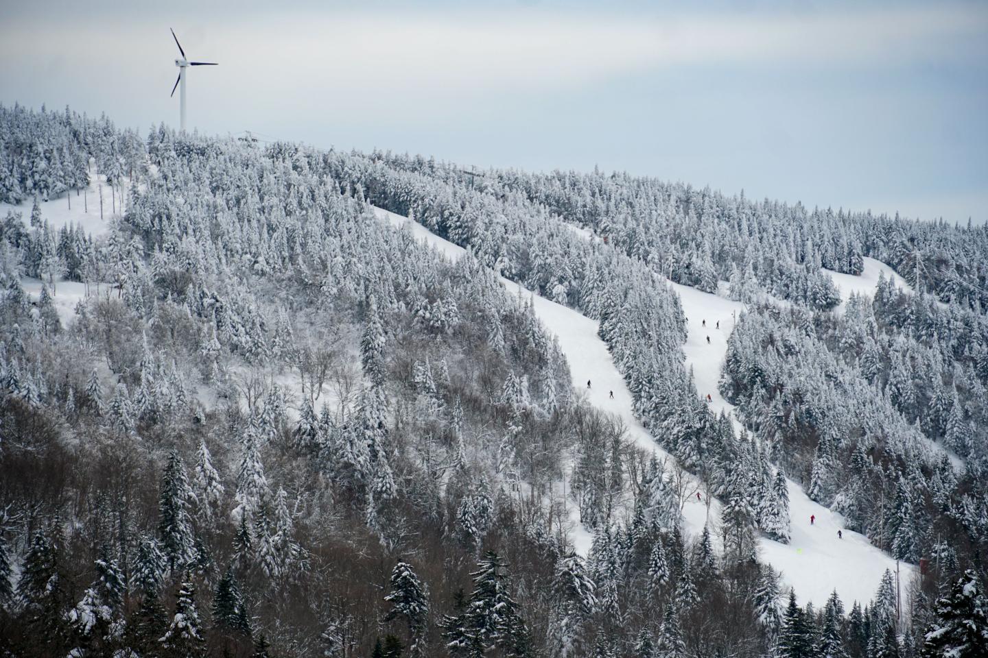 Bolton Valley in USA - a snow covered mountain.