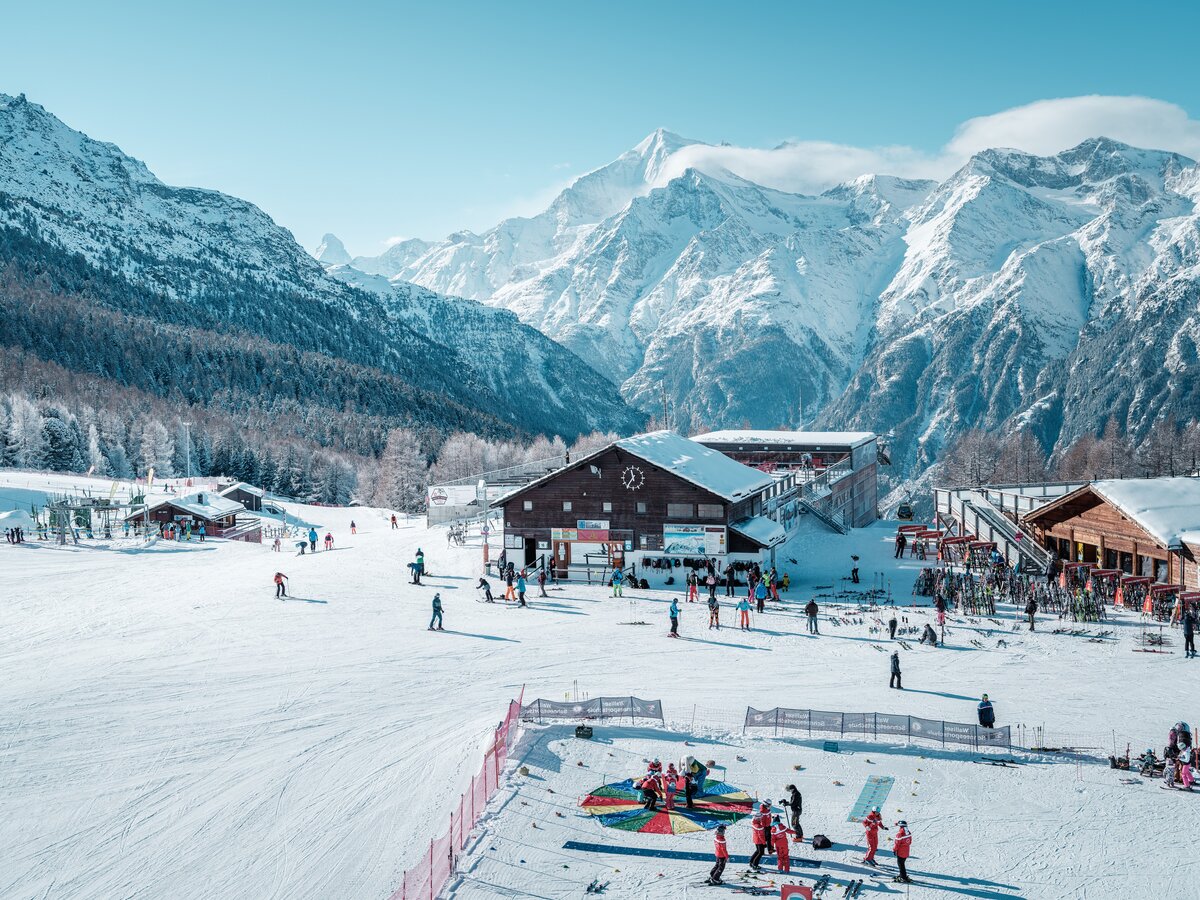 Grächen in Switzerland: a ski resort in the swiss alps.