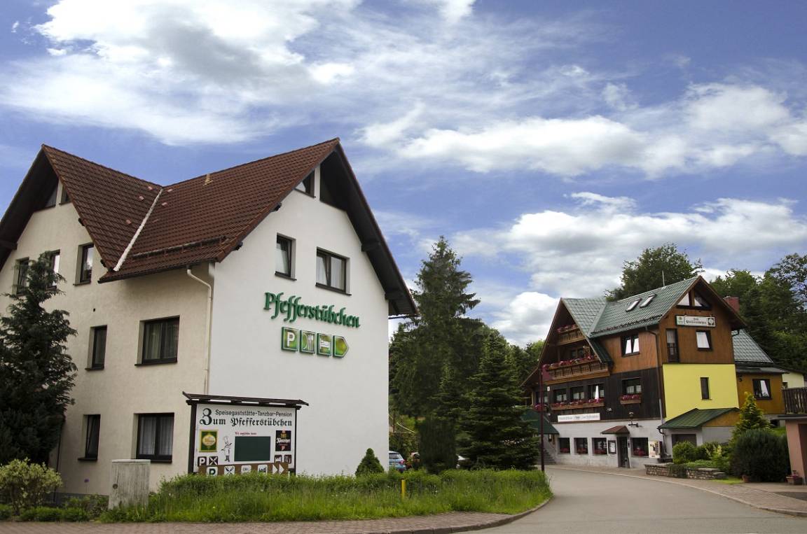 Seimberg – Brotterode in Germany: the building where the hotel is located.