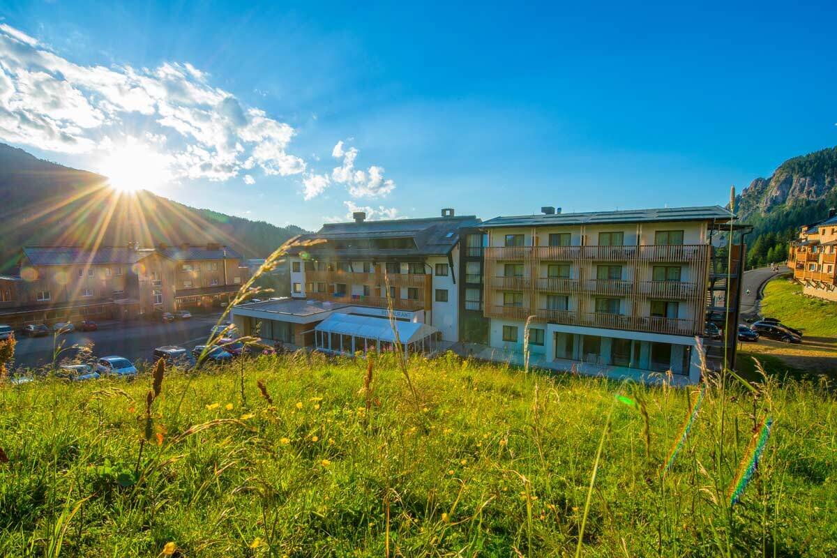 Schwäbeleholzlift – Sonthofen in Germany: the building where the hotel is located.