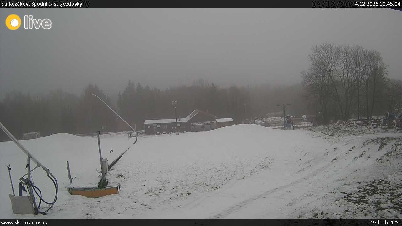 Kozákov in Czech Republic - a view of a field with a house in the distance.