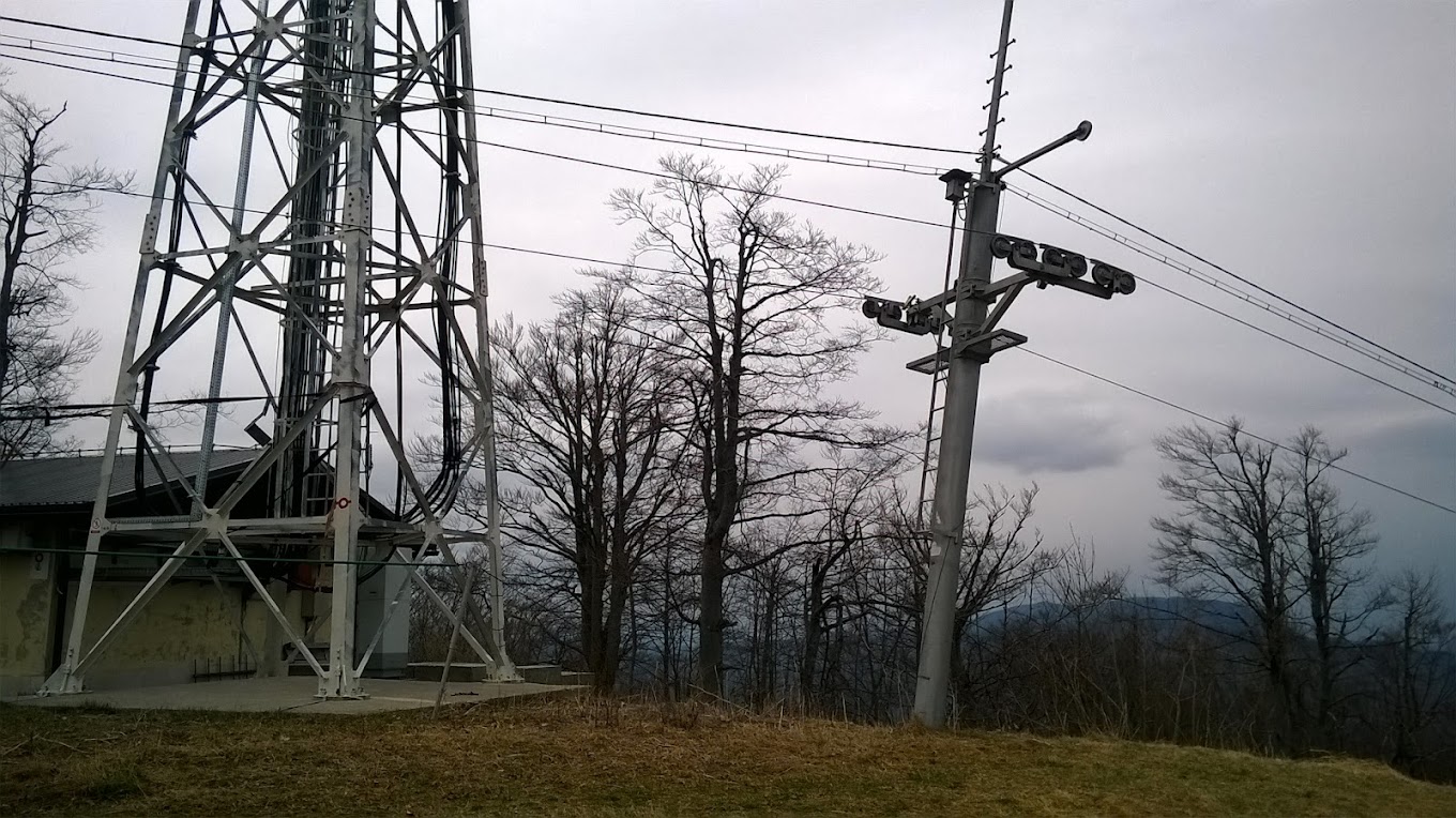 Petehovac in Croatia - a power pole sitting on top of a hill.