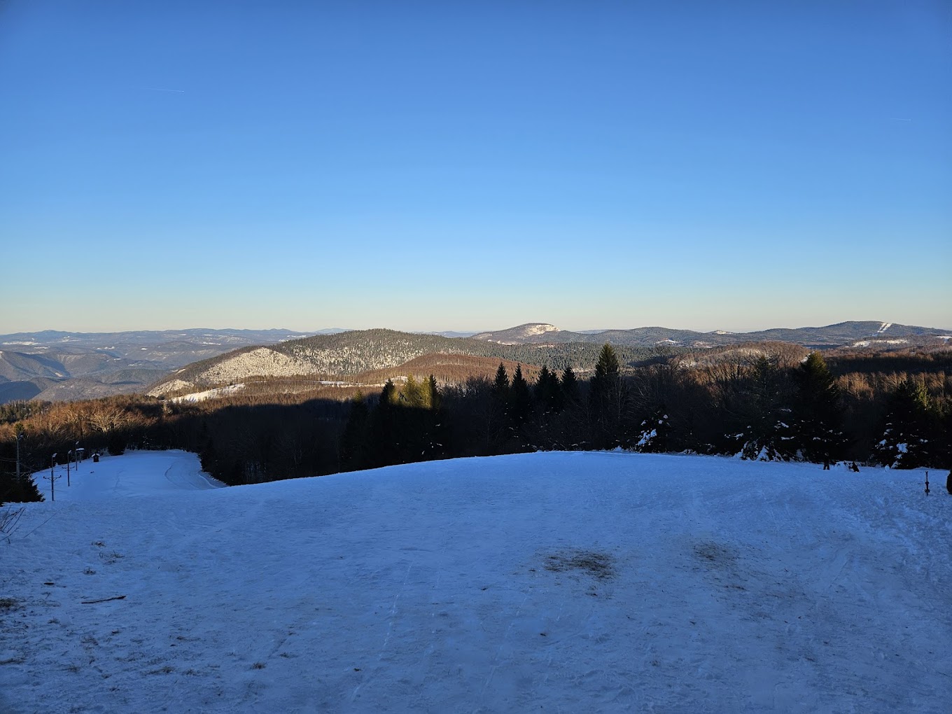 Petehovac in Croatia - the view from the top of the mountain.