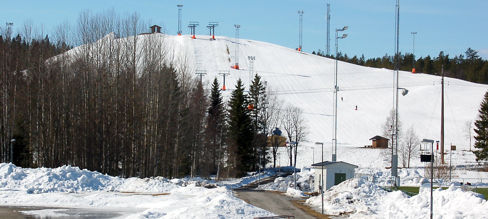 Bräntberget – Umeå in Sweden - snow on the ground.